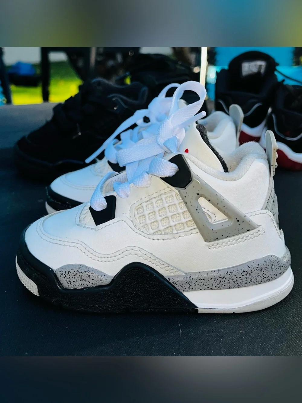 ✨Jordan 4 Retro ‘White Cement’, TD Size 5C✨